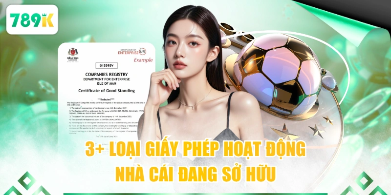 3+ loại giấy phép hoạt động nhà cái đang sở hữu